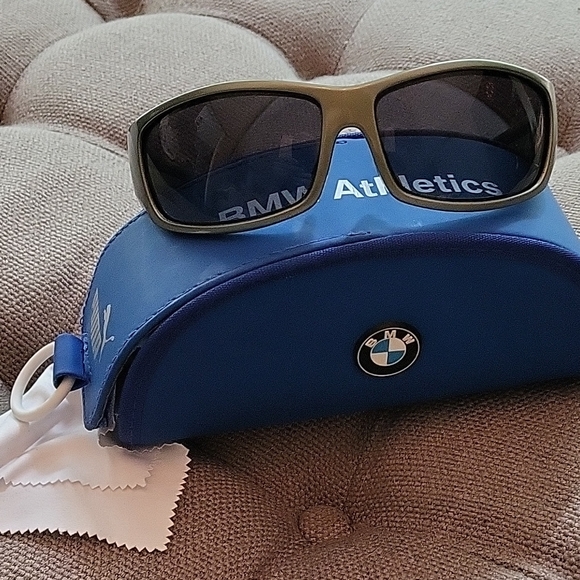 BMW Men's Sunglasses - Black and Silver - Picture 1 of 2